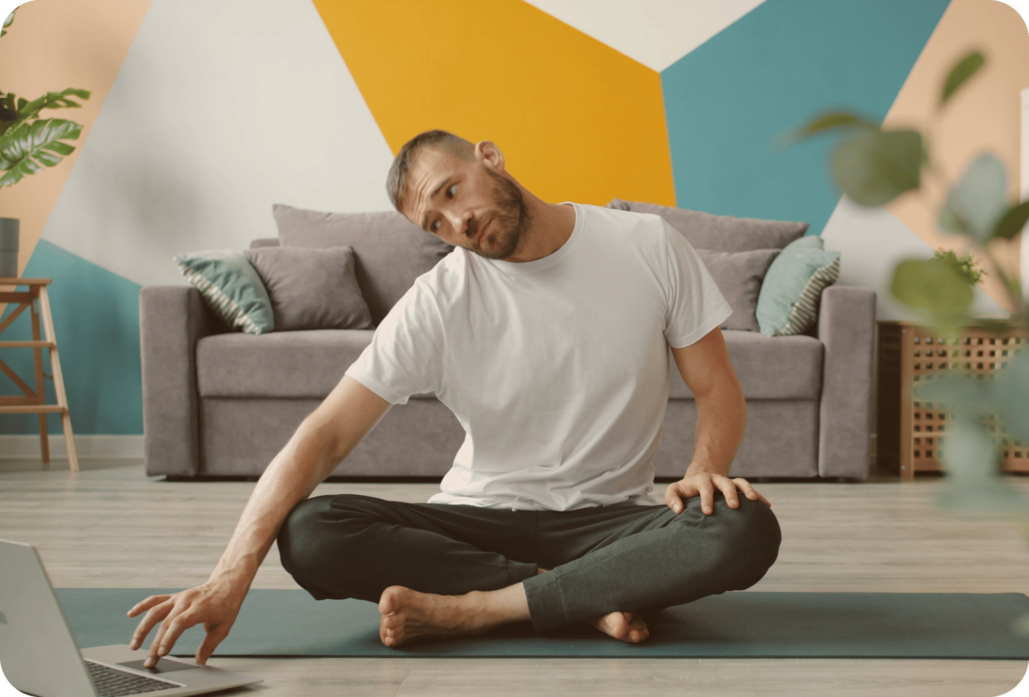 Hero with orange overlay